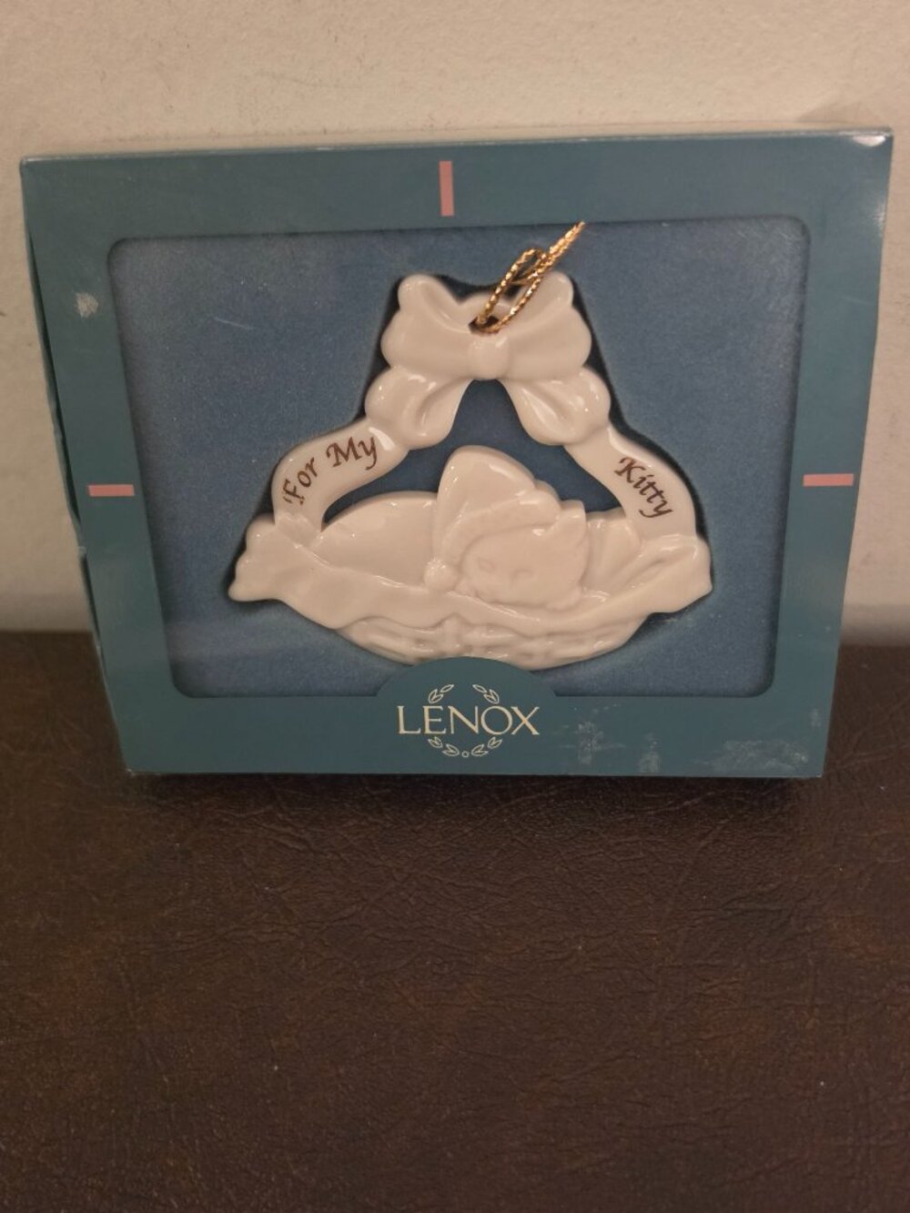 Lenox For My Kitty Porcelain Christmas Ornament